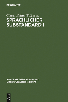 Hardcover Sprachlicher Substandard I [German] Book