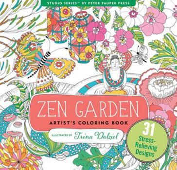Paperback Zen Garden Adult Coloring Book