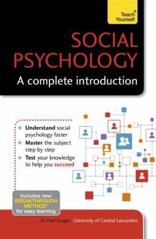 Paperback Social Psychology: A Complete Introduction Book