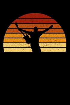 Gitarristen Notizbuch: A5 Kariert 108 Seiten - Vintage Sonne E-Gitarren Notizheft - Geschenk für Gitarristen (German Edition)