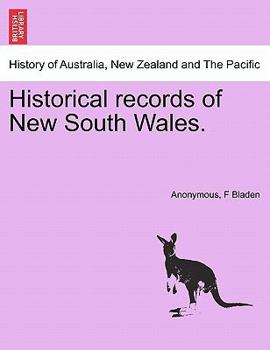 Paperback Historical records of New South Wales. Book