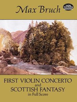 Paperback First Violin Concerto and Scottish Fantasy in Full Score Book