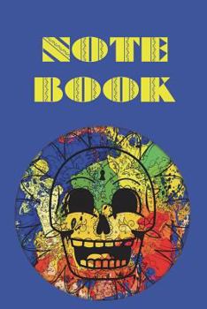 Notebook: Sugar Skull - Day of the Dead - Composition Book . Cornell Notes - Rainbow Sugar Skull