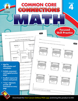 Paperback Common Core Connections Math, Grade 4 Book