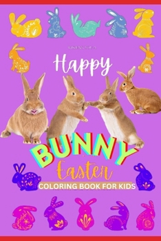 Paperback Hoppy Easter: A Bunny Coloring Adventure for Kids Book