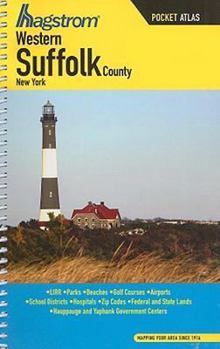 Spiral-bound Hagstrom Western Suffolk County, New York Pocket Atlas Book
