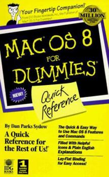 Paperback Mac OS 8 for Dummies Quick Reference Book