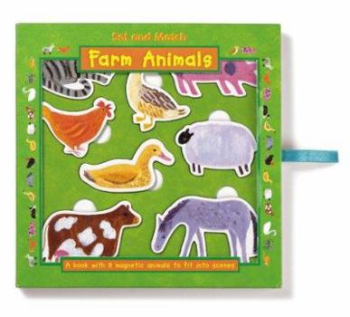 Hardcover Set and Match Farm Animals Book