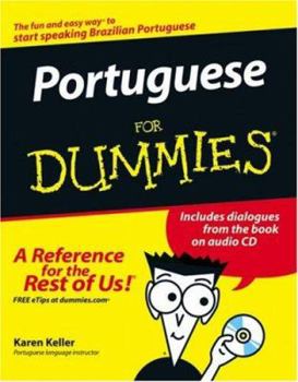 Paperback Portuguese for Dummies [With CD] Book