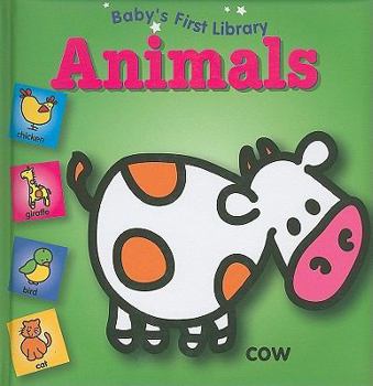 Board book Baby's First Library Animals Book