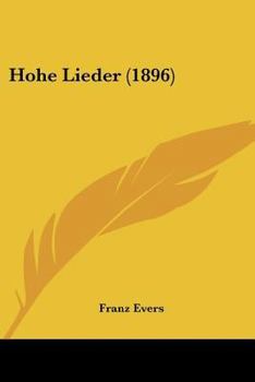 Paperback Hohe Lieder (1896) [German] Book