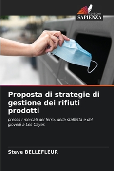 Paperback Proposta di strategie di gestione dei rifiuti prodotti [Italian] Book