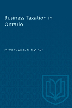 Paperback Business Taxation in Ontario Book