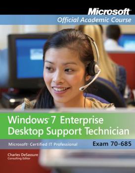Paperback Exam 70-685: Windows 7 Enterprise Desktop Support Technician Book