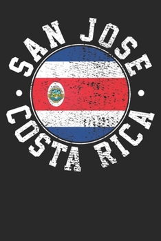 Paperback Notebook: San Jose Costa Rica Dot Grid 6x9 120 Pages Book