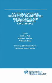 Hardcover Natural Language Generation in Artificial Intelligence and Computational Linguistics Book