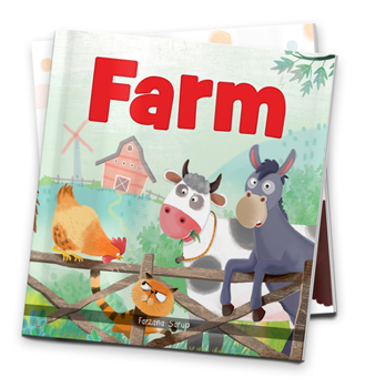 Paperback Farm: Illustrated Book on Farm Animals Book