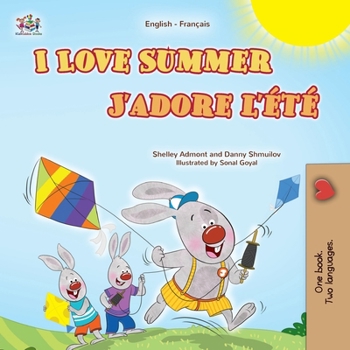 Paperback I Love Summer (English French Bilingual Children's Book) [French, Middle] [Large Print] Book