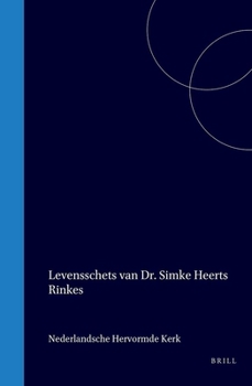 Hardcover Levensschets Van Dr. Simke Heerts Rinkes [Dutch] Book