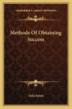 Paperback Methods Of Obtaining Success Book