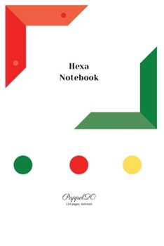 Hexa Notebook - White Cover -124 pages-6x9-Inches