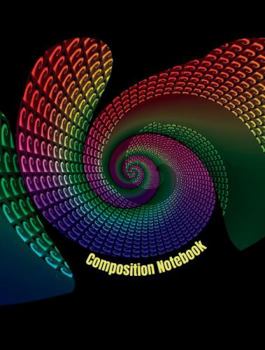 Paperback Composition Notebook: Rainbow Swirly Wave (8.5 X 11 - 200 Pages/100 Sheets - College Rule) Book