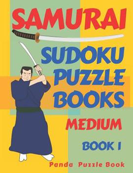 Paperback Samurai Sudoku Puzzle Books - Medium - Book 1: Sudoku Variations Puzzle Books - Brain Games For Adults Book