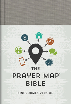 Hardcover The KJV Prayer Map(r) Bible [Gray Weave] Book