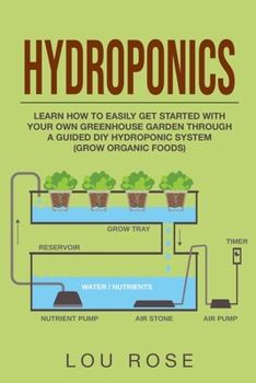 Paperback Hydroponics: Learn How to Easily Get Started with Your Own Greenhouse Garden Through a Guided DIY Hydroponic System (Grow Organic F Book