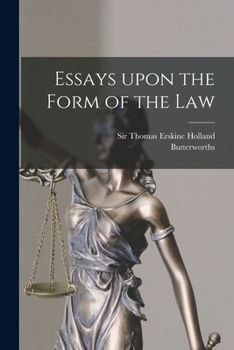 Paperback Essays Upon the Form of the Law Book