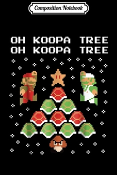 Paperback Composition Notebook: Super Mario Koopa Tree Goomba Christmas Graphic Journal/Notebook Blank Lined Ruled 6x9 100 Pages Book