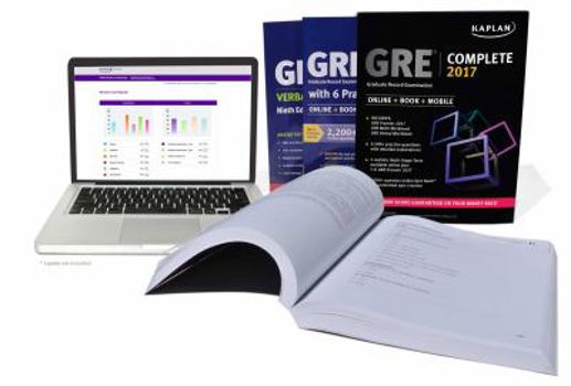 Paperback GRE Complete 2017: The Ultimate in Comprehensive Self-Study for GRE (Online + Book + Mobile) (Kaplan Test Prep) Book