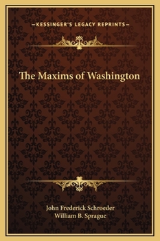 Hardcover The Maxims of Washington Book