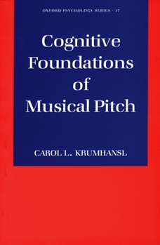 Paperback Cognitive Foundations of Musical Pitch Book