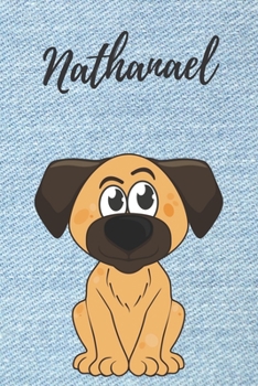 Nathanael Hunde Notizbuch / Malbuch / Tagebuch / Journal / DIN A5 / Geschenk: individuelles personalisiertes blanko Jungen & Männer Namen Notizbuch, ... Geschenk für Männer. (German Edition)