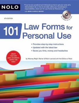 Paperback 101 Law Forms for Personal Use [With CDROM] Book