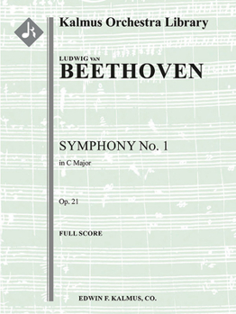 Paperback Symphony No. 1 in C, Op. 21: Conductor Score Book