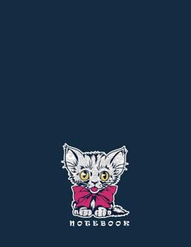 Notebook : Cute Cat on Dark Green Cover and Dot Graph Line Sketch Pages, Extra Large (8. 5 X 11) Inches, 110 Pages, White Paper, Sketch, Draw and Paint