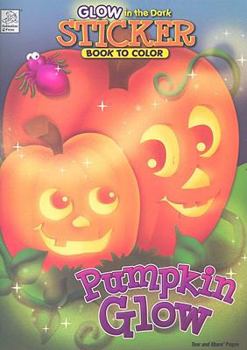 Paperback Glow in the Dark Sticker Book to Color: Pumpkin Glow Book