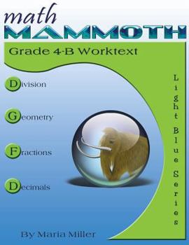 Paperback Math Mammoth Grade 4-B Worktext Book