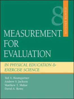 Hardcover Measurement for Evaluation in Physical Education and Exercise Science Book