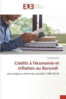 Paperback Crédits à l'économie et inflation au Burundi [French] Book