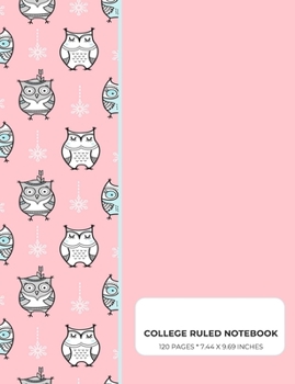 Paperback College Ruled Notebook: A Cute Owl Notebook for School Book