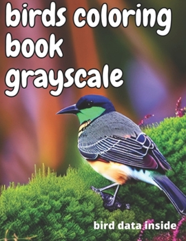 Paperback bird coloring book grayscale: color wings Book