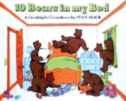 Hardcover Ten Bears in My Bed: A Goodnight Countdown Book