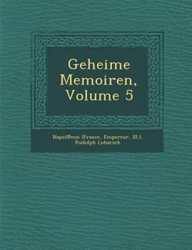 Paperback Geheime Memoiren, Volume 5 [German] Book