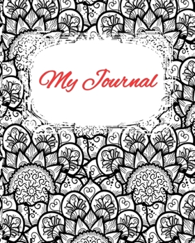 Paperback My Journal: Daily Writing Journal and Coloring Pages - Diary and Notebook for Personal Thoughts, Ideas and Observations - 8x10 - 2 Book
