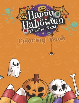 Paperback Happy Halloween: Coloring Book