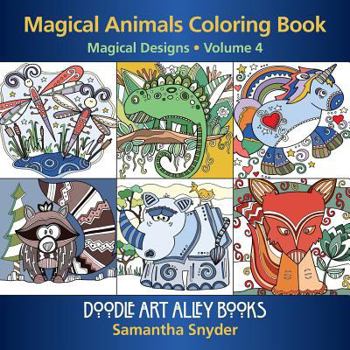 Paperback Magical Animals Coloring Book: Magical Designs [French] Book