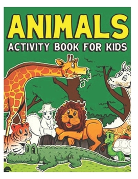 Paperback animals activity book for kids: 50 great animal coloring picture collections. Book